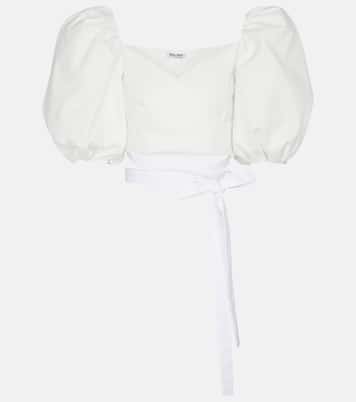 Top cropped in cotone | Miu Miu