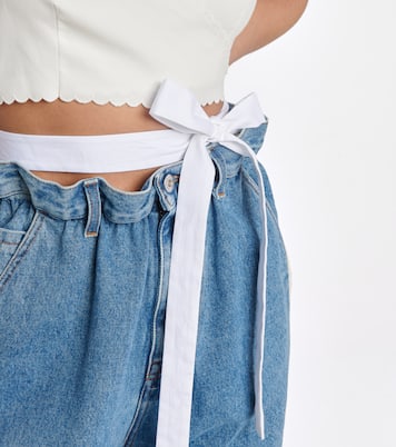 Top cropped in cotone | Miu Miu
