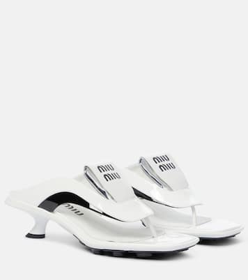 Sandalen aus Leder | Miu Miu