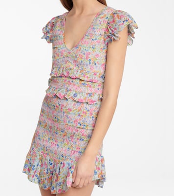 Sonora floral cotton minidress | LoveShackFancy