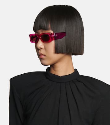 x Linda Farrow Mini Marfa rectangular sunglasses | The Attico