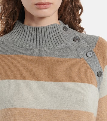 Jersey Wharton de cachemir a rayas | Loro Piana