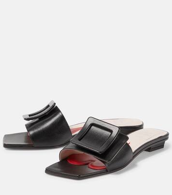 Pantoletten aus Leder | Roger Vivier