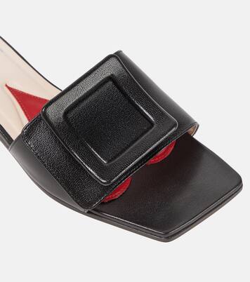 Pantoletten aus Leder | Roger Vivier