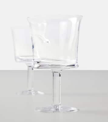 Jour set of 2 white wine glasses | Nude