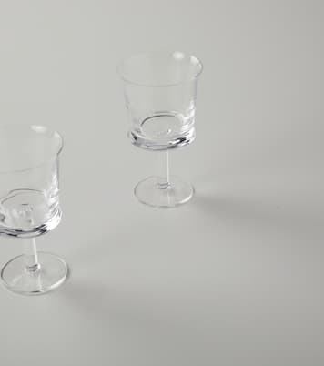 Jour set of 2 white wine glasses | Nude