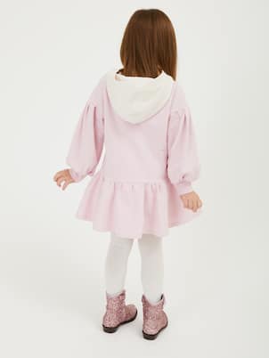Robe à capuche en coton mélangé | Monnalisa