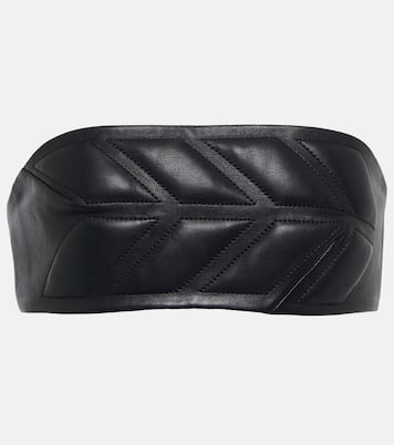 Top matelassé en cuir | David Koma