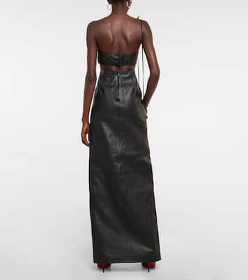 Top matelassé en cuir | David Koma