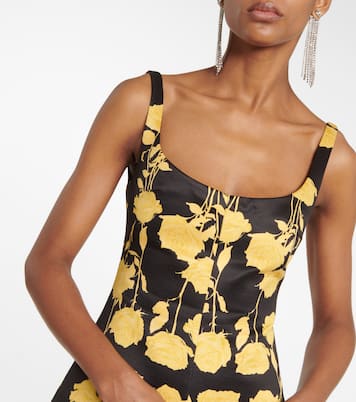 Talia floral taffeta faille minidress | Emilia Wickstead