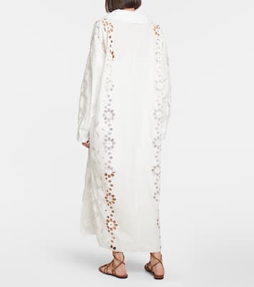Abito midi in cotone con ricamo | Valentino