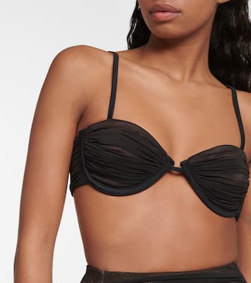 Ruched bikini top | Self-Portrait
