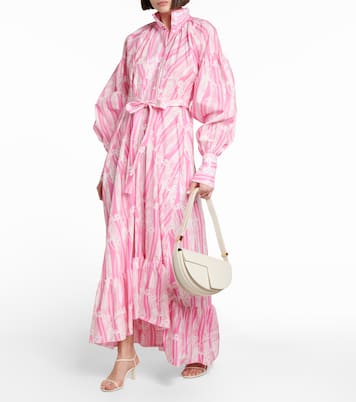 Printed cotton maxi dress | Patou