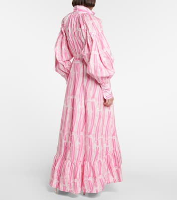 Printed cotton maxi dress | Patou