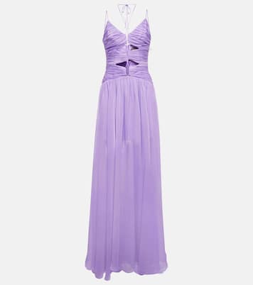 Cutout chiffon gown | Rasario