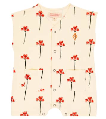 Baby - Jumpsuit corta Ape in cotone con stampa | The Animals Observatory