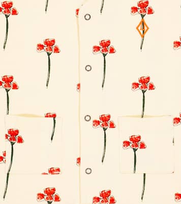 Baby - Jumpsuit corta Ape in cotone con stampa | The Animals Observatory