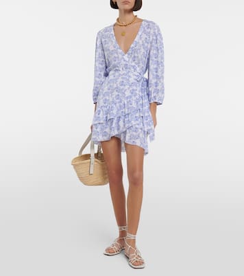 Legacy floral wrap minidress | Melissa Odabash