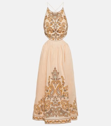 Abito midi Devi in lino | Zimmermann