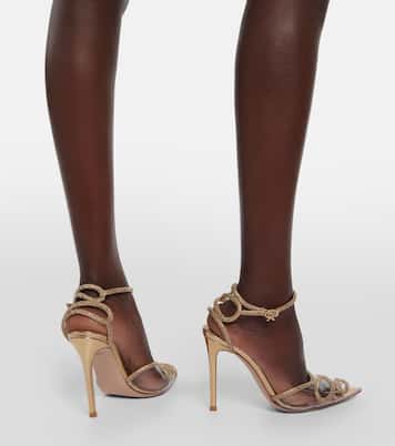 Sandali in pelle e PVC con cristalli | Gianvito Rossi