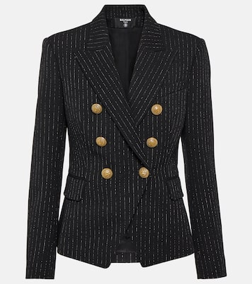Chalkstripe wool blazer | Balmain