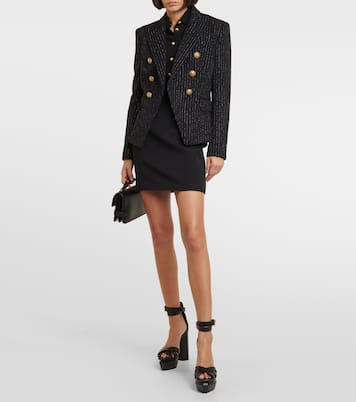 Chalkstripe wool blazer | Balmain