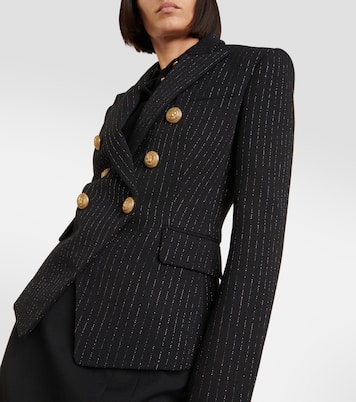 Chalkstripe wool blazer | Balmain