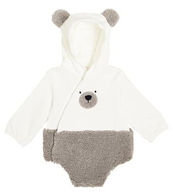 Baby - Body in cotone con shearling sintetico | Il Gufo