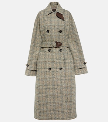 Herringbone wool and cashmere-blend coat | Loro Piana