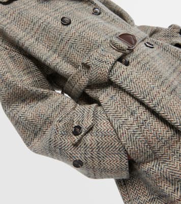 Herringbone wool and cashmere-blend coat | Loro Piana
