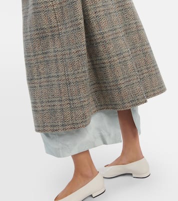 Herringbone wool and cashmere-blend coat | Loro Piana