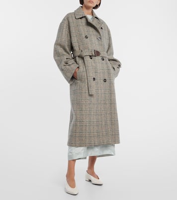 Herringbone wool and cashmere-blend coat | Loro Piana