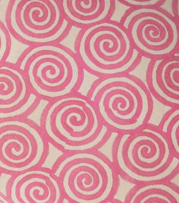 Camelia Magenta rectangular cotton cushion | Lisa Corti