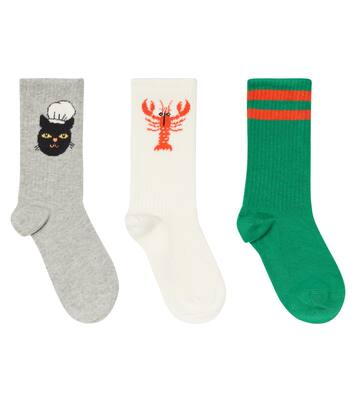 Set of 3 cotton-blend socks | Mini Rodini