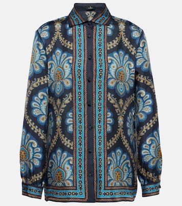 Camicia in twill di seta con stampa | Etro