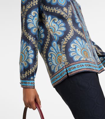 Camicia in twill di seta con stampa | Etro