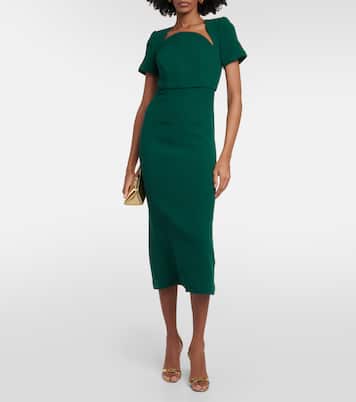 Robe midi Moon en laine | Roland Mouret