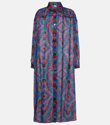 Bedrucktes Hemdblusenkleid Dj aus Baumwolle | Eres