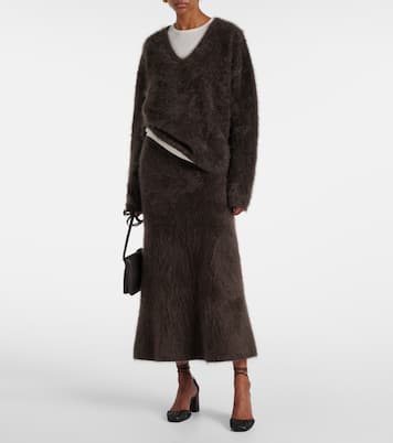 Gonna lunga Asta in cashmere | Lisa Yang