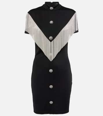 Verziertes Minikleid aus Jersey | Balmain