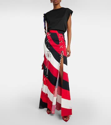 Iride crêpe maxi skirt | Pucci