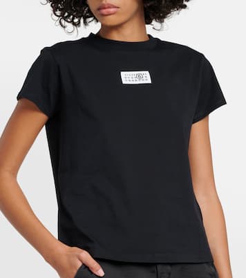 Camiseta en jersey de algodón con logo | MM6 Maison Margiela