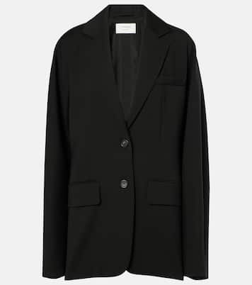Ecru oversized virgin wool blazer | Sportmax