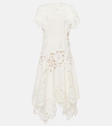 Guipure lace midi dress | Oscar de la Renta