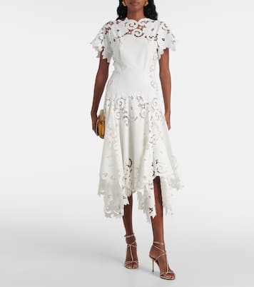 Guipure lace midi dress | Oscar de la Renta