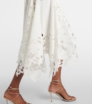 Guipure lace midi dress | Oscar de la Renta
