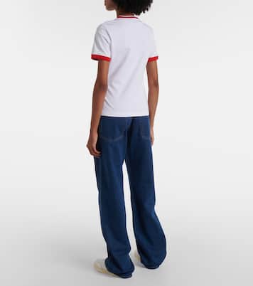 Camiseta de jersey de algodón bordada | Gucci