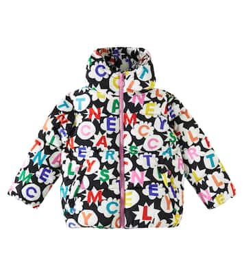 Chaqueta acolchada estampada con logo | Stella McCartney Kids