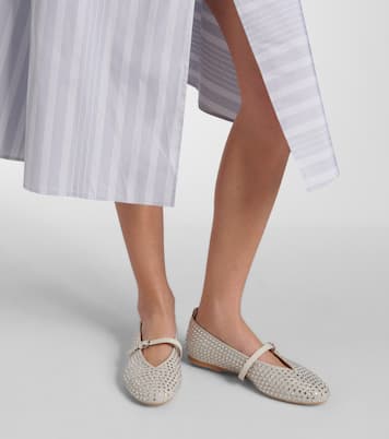 Ballerines en daim à ornements | JW Anderson