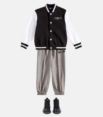 Pantalones tapered de lana | Balmain Kids